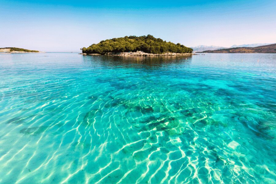 From Durrës or Golem: Ksamil, Saranda and Blue Eye Tour - Lekursi Castle: the Corfu and Sarandë Bay viewpoint