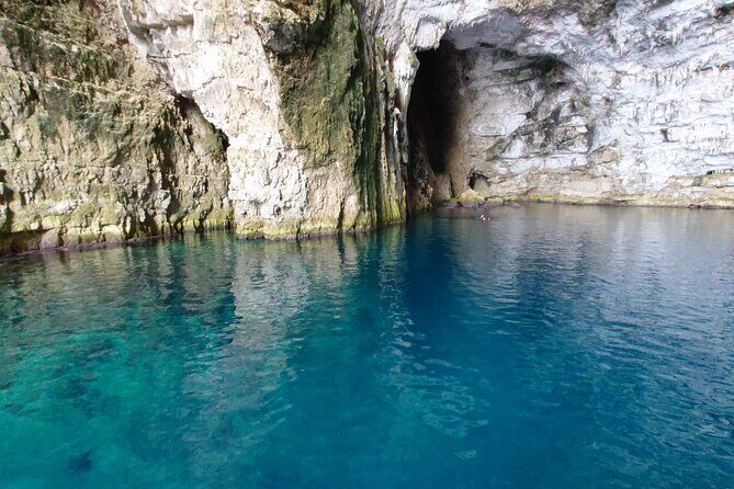 Private Full Day Boat Expedition to Grama Bay - Stop 1: Karaburun-Sazan Marine Park and the Haxhi Ali cave