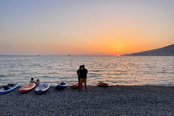 Sunset Saranda and Night City Glow Kayak or Sup Tour - Night City Glow Paddle: Saranda’s Neon Coast Seen at Water Level