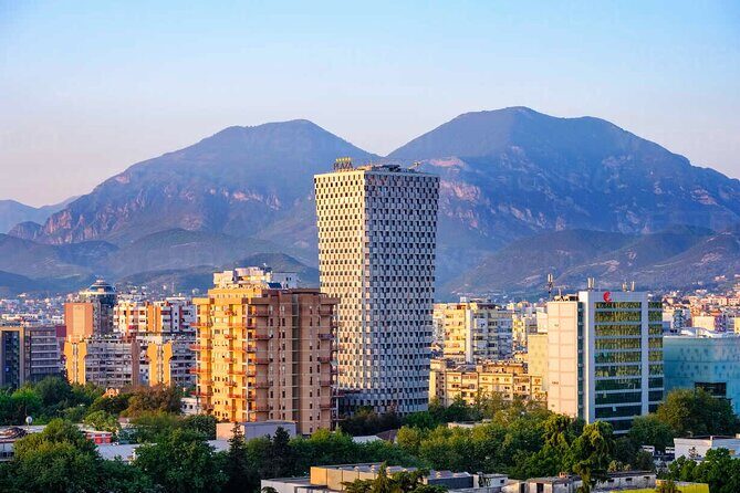 Tirana Bike Tour, History, Culture and Visit to Artificial Lake - Enver Hoxha Pyramid: a viewpoint stop with strong city energy