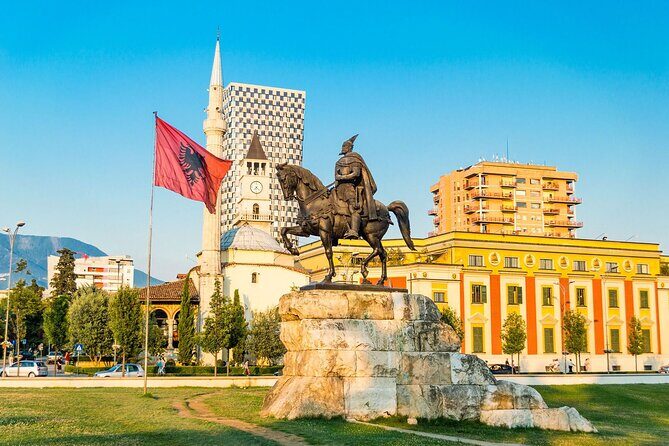 Tirana Bike Tour, History, Culture and Visit to Artificial Lake - Great Mosque of Tirana: a construction-era landmark
