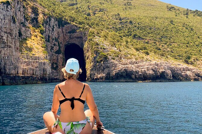 Vlore Private Boat Tour to Haxhi Ali Cave & Karaburun Beach - Inside the Cave: Short Snorkeling Time, Real Atmosphere